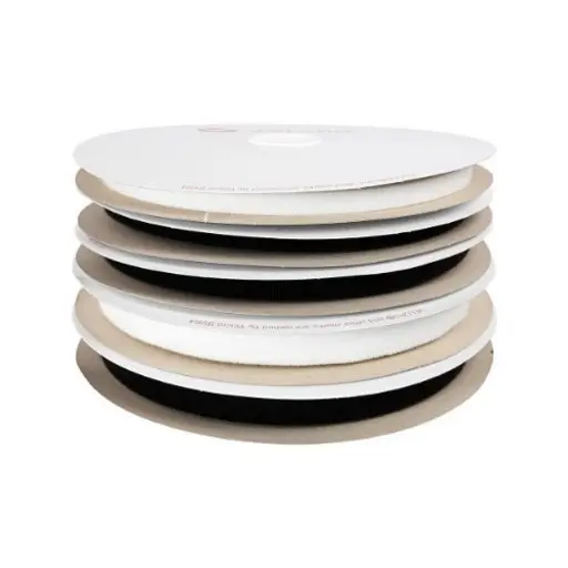 [TF-KBBR] Kardborrband 20mm svart, 25m rulle